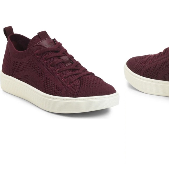 Sofft Shoes - Sofft Somers Burgundy Knit Sneaker Shoe 9